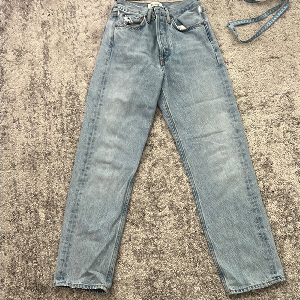 AGOLDE Light Blue High-Waisted Jeans